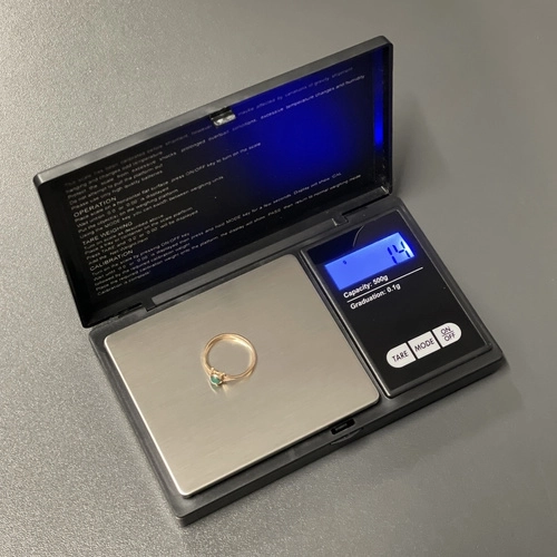 Žepni digitalni tehtnica s natančnostjo 0,1 g in kapaciteto 500 g