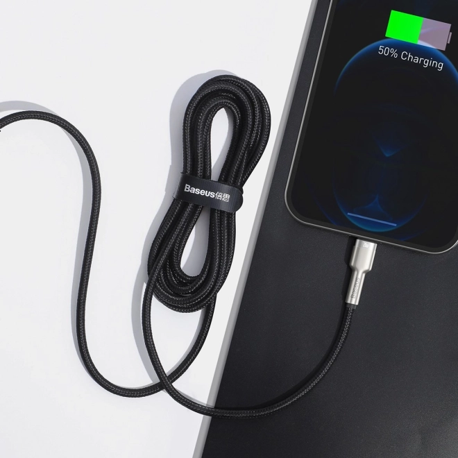 Baseus USB-C na Lightning kabel Cafule 20W, 2m črn