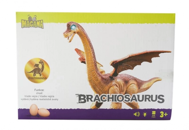 Dinozaver na baterije, nosi jajca