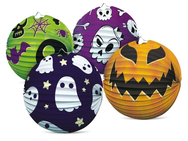 Papirni lampijon Halloween krogla 25cm