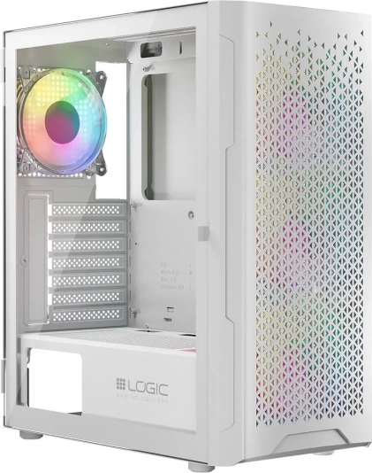 ohišje za računalnik Logic Aramis ARGB MIDI USB 3.0 belo