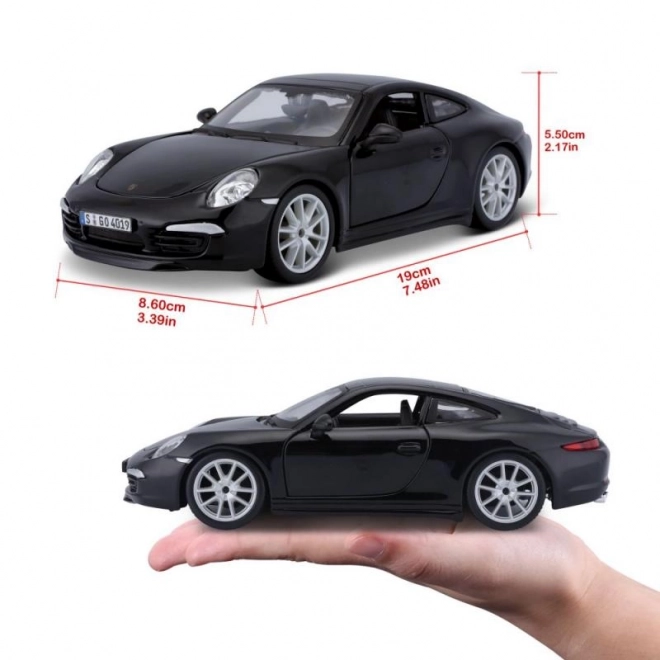 Model avtomobila Porsche 911 Carrera S črna