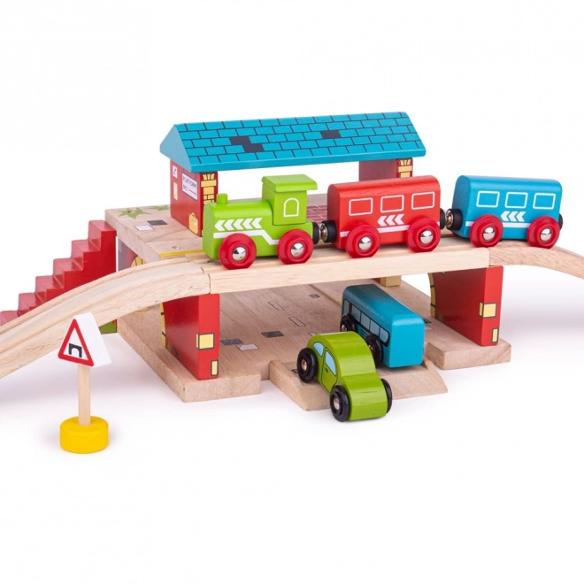 Bigjigs Rail Postaja nad cesto