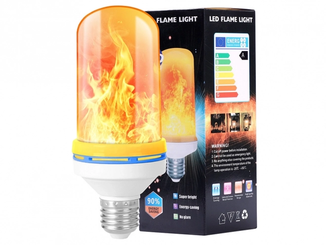 LED Žarnica z učinkom živega plamena e27 9w