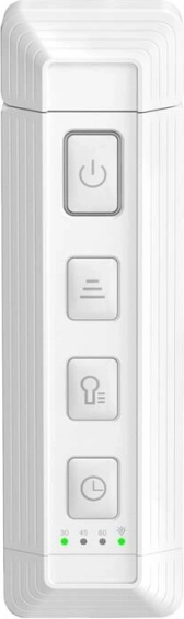 Razširljiva svetilka za knjige Glocusent USB bela