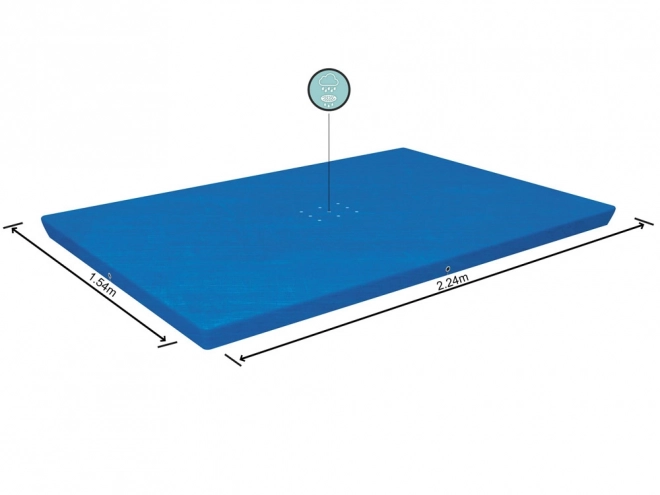 Pokrov za pravokotne bazene Bestway 224x154 cm