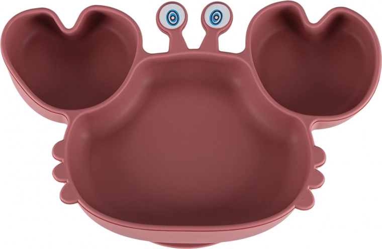 Krožnik rak z razdelki in močno prisavko