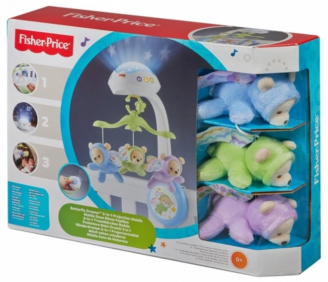 Fisher-Price Vrtiljak nad postelico - metuljčki