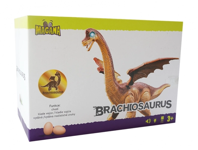 Dinozaver na baterije, nosi jajca