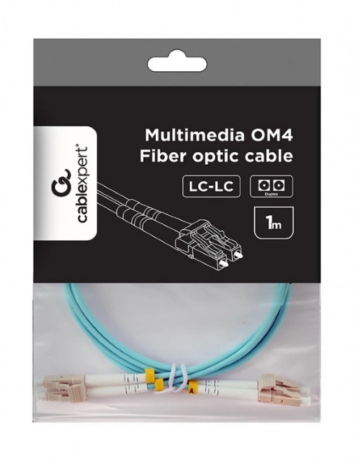 Optični kabel OM4 50/125 LC/LC duplex 1 m