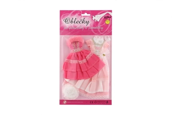 Oblačila z dodatki za punčke 2 kosa