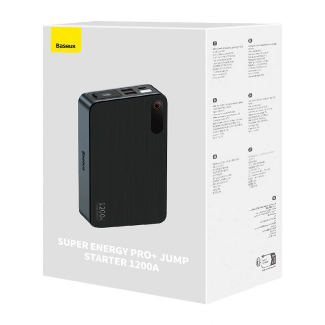 Baseus Črni Super Energy Pro+ zaganjalnik avtomobila