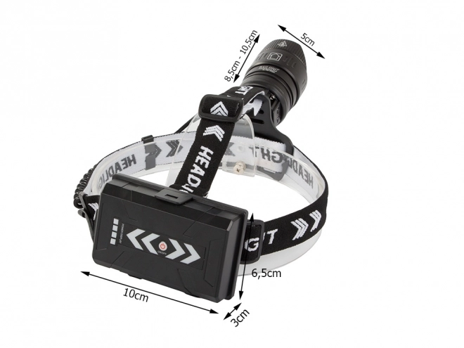Profesionalna čelna svetilka z LED Cree XHP360 Powerbank Zoom Bailong