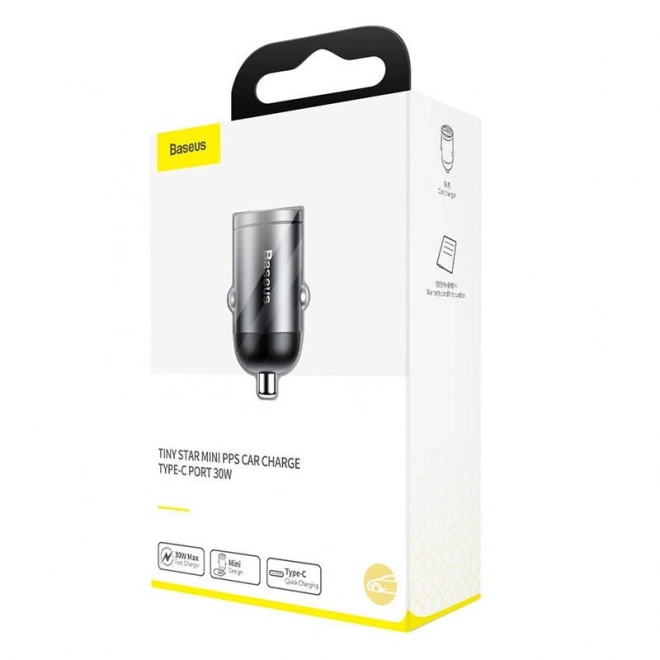 Avtopolnilec Baseus Tiny Star USB-C, QC 4.0+, PD, 30W