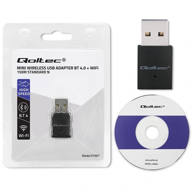 Brezžični mini adapter za Wi-Fi in Bluetooth 4.0 USB