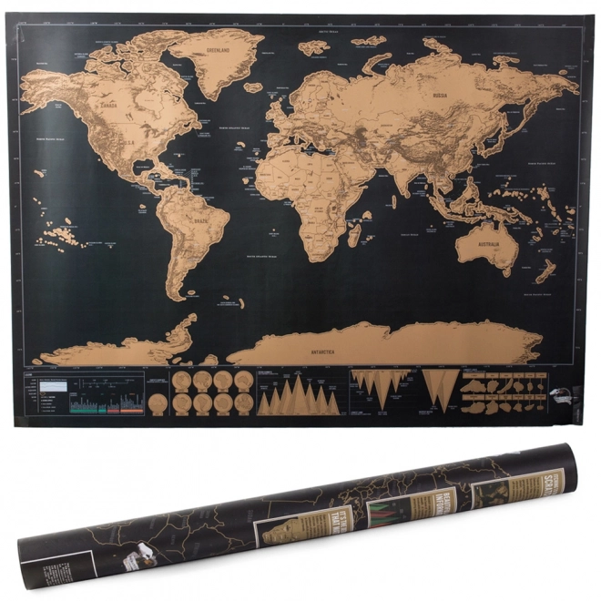 Velika brisalna mapa sveta 82 x 59 cm