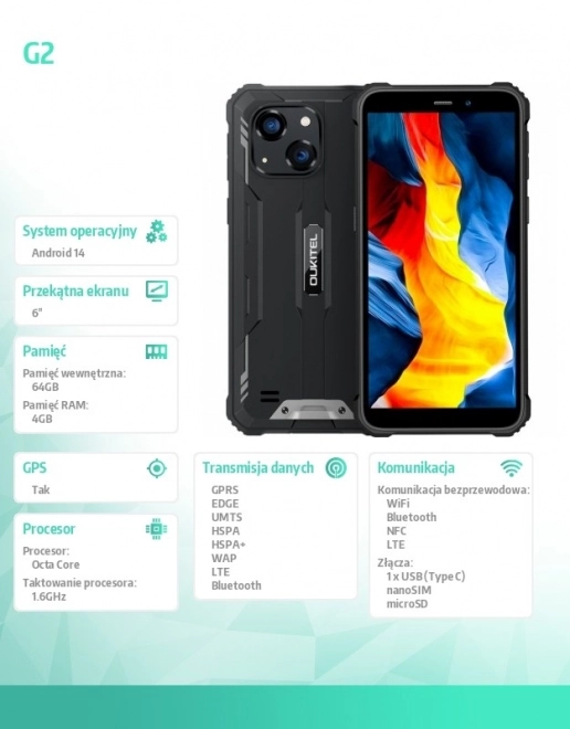 Vzdržljiv pametni telefon Oukitel G2