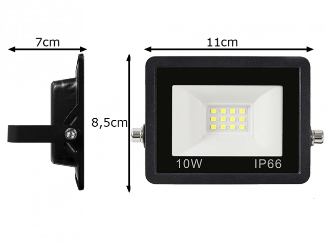Zunanji LED halogenski reflektor 10W 6000K vodotesen