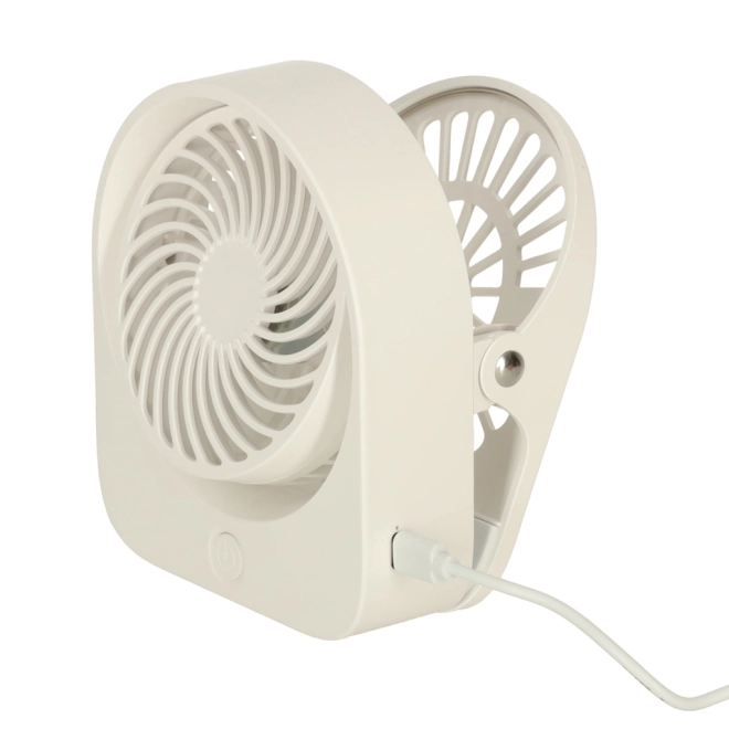 Brezžični USB namizni ventilator 11,5 cm beli