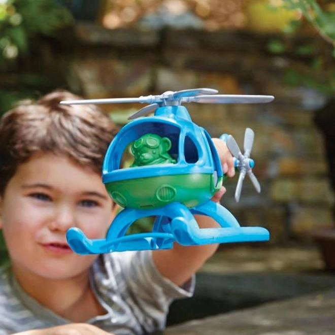 Helikopter Green Toys modra