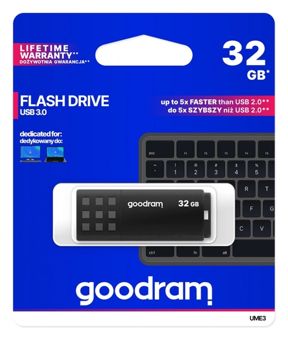 USB ključek 32GB USB 3.0 črn