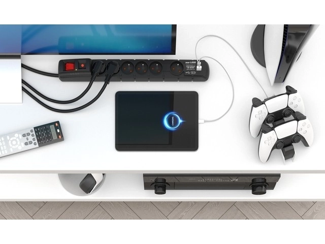 Prenapetostna zaščita Acar S6 USB A+C 1,5 m