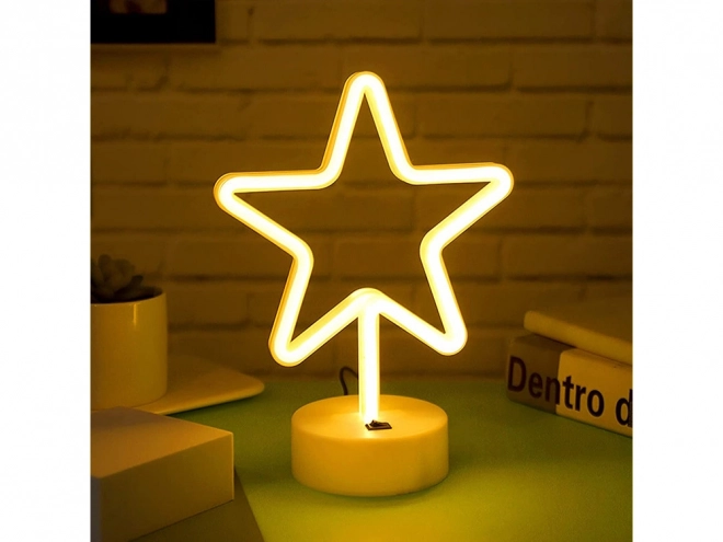 Neon LED zvezda svetilka z USB