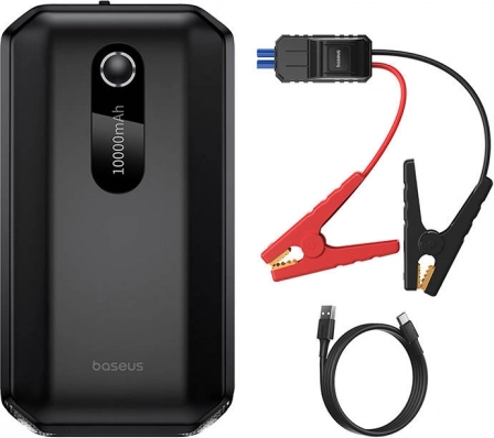zaganjalnik BASEUS Super Energy 10000 mAh 1000 A, črn