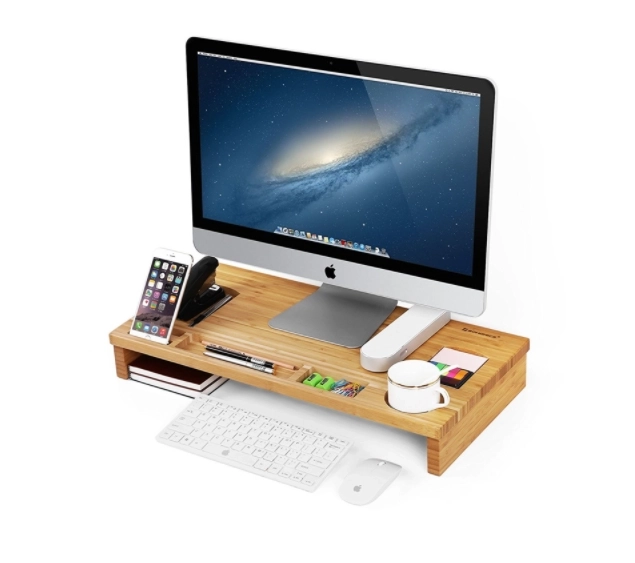 Stojalo za monitor - bambus