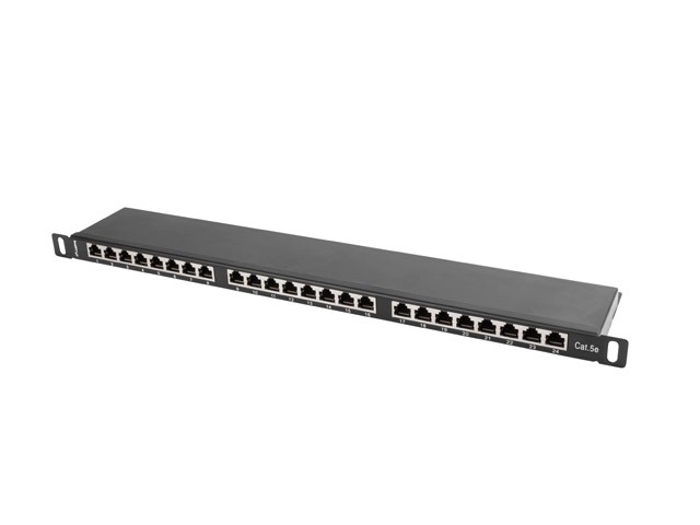 Patch panel z 24 vhodi kategorije 5E