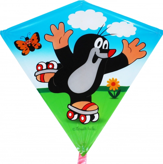 Leteči zmaj TEDDIES – KRTEK na drsalkah 68 × 73 cm