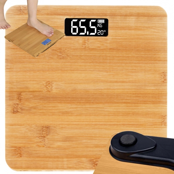 Elektronska bambusova digitalna tehtnica do 180 kg