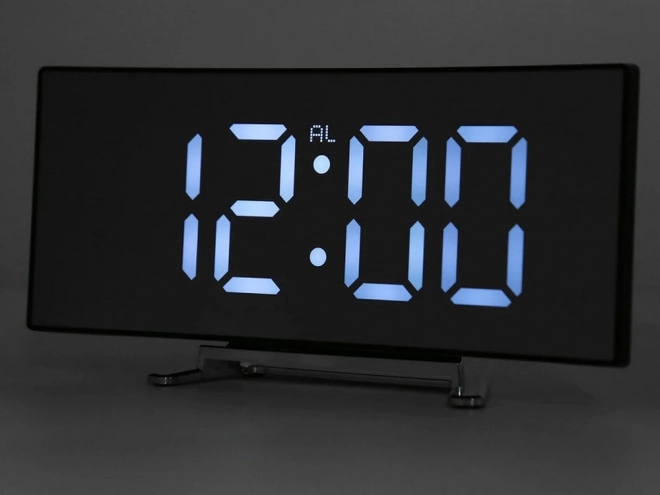 Eleganten digitalni budilko s termometrom in LED zaslonom