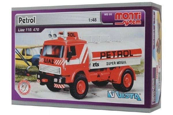 Stavebnica Monti Sistem MS 09 Petrol Liaz 1:48 v škatli 22x15x6cm