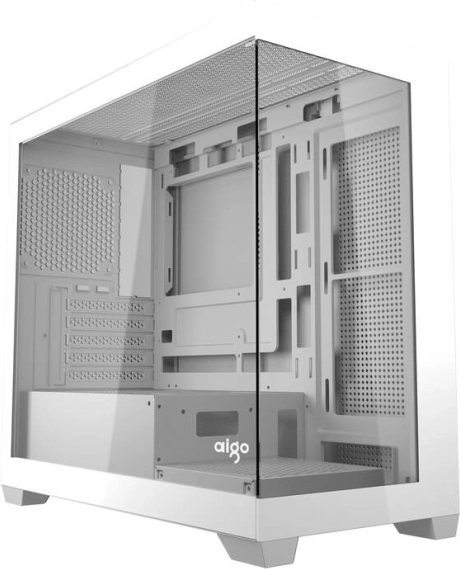ohišje za računalnik Darkflash C218M belo s 6 ARGB ventilatorji