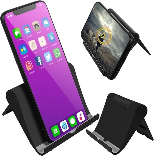 Zložljivo univerzalno stojalo za telefon – črno