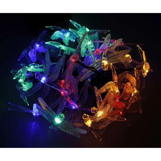 Sončna vrtna razsvetljava kačji pastir 6,5 m 30LED večbarvni