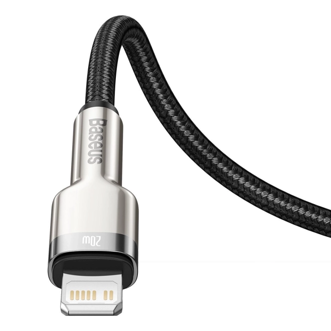 Baseus USB-C na Lightning kabel Cafule 20W, 2m črn