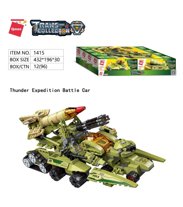 Qman Gromska ekspedicija bojno vozilo 1415 set 8v1