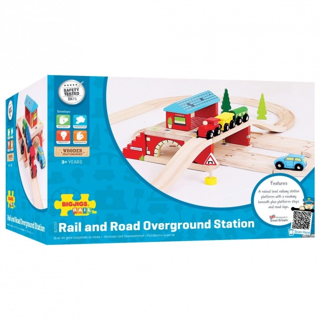Bigjigs Rail Postaja nad cesto