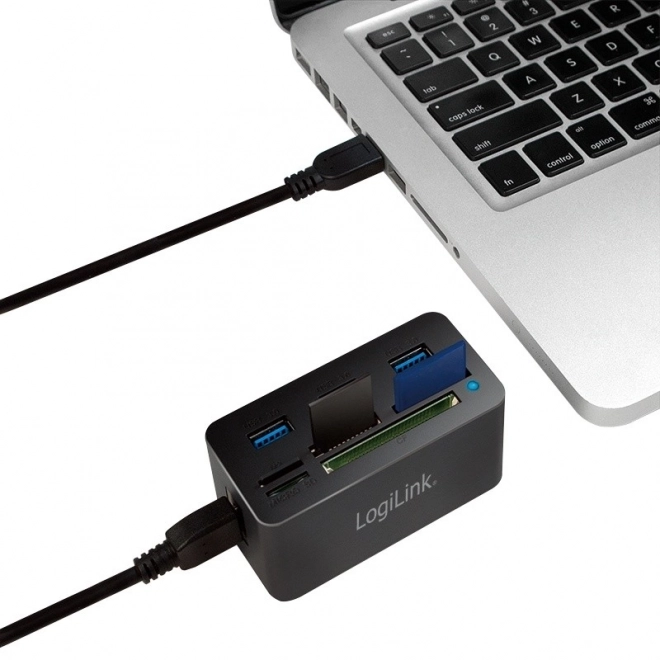 LogiLink USB hub in čitalnik kartic