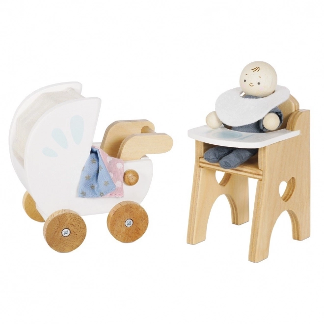 Le Toy Van komplet dojenček s pripomočki