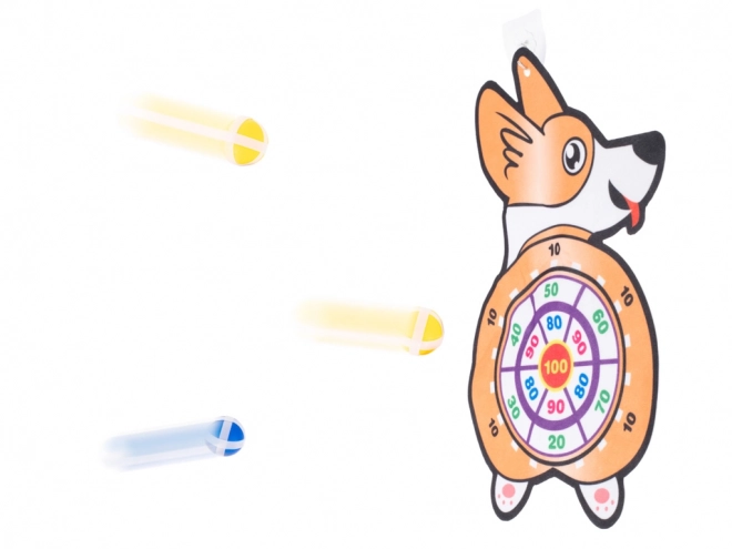 Otroška igra Corgi tarča s suhim kroglicami