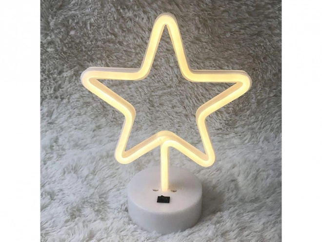 Neon LED zvezda svetilka z USB