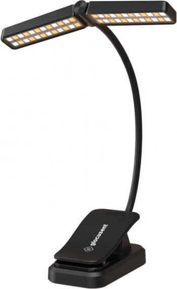 Bralna svetilka Glocusent Wingy USB‑C črna