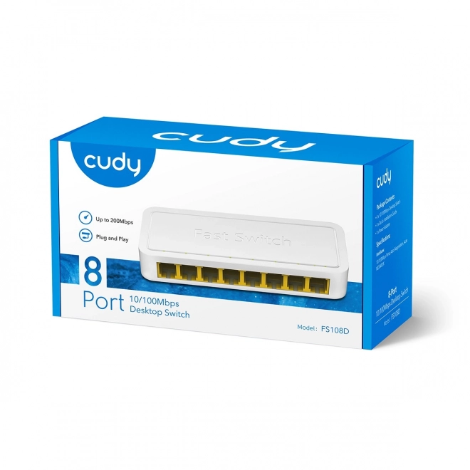 Cudy 8-portno stikalo FS108D