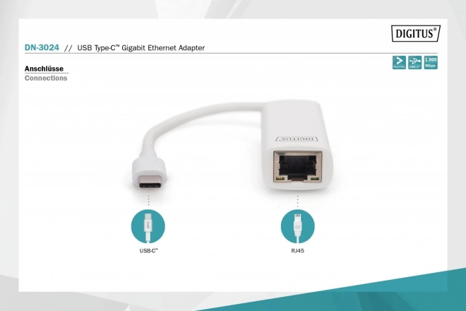 pretvornik USB-C na Ethernet Gigabit