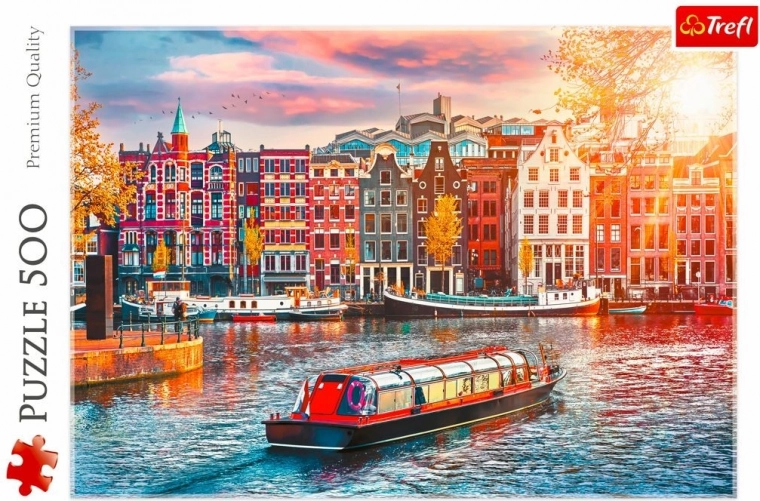 Realističen motiv amsterdamskih kanalov