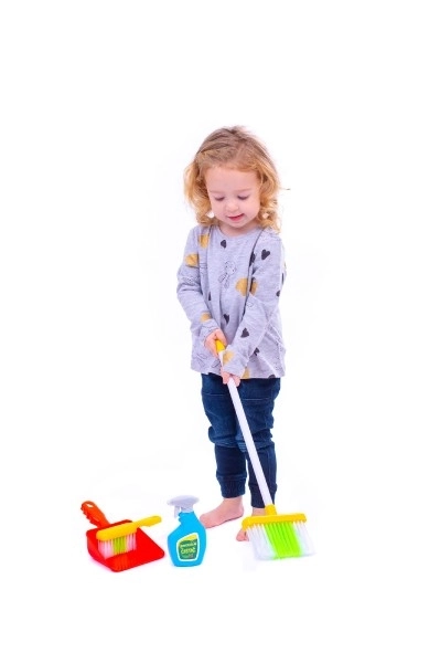 Čistilni set/čistilka z dodatki plast 5 kos na kartici 21,5x57,5x5cm