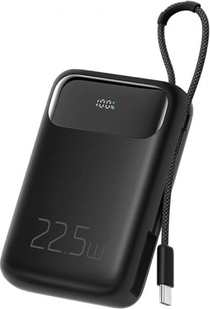 Powerbanka Mcdodo 10000 mAh z USB‑C kablom, 22,5 W (črna)